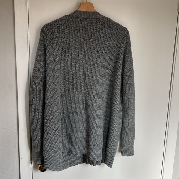 JENNI KAYNE Cashmere Cocoon Cardigan in Heather Grey - Picture 9 of 9